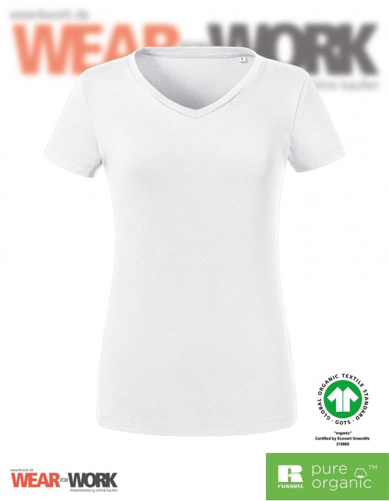 Organic V-Neck T-Shirt Damen