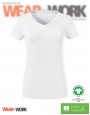 Organic V-Neck T-Shirt Damen