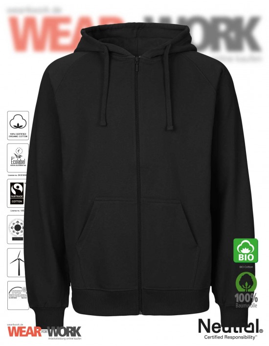 Organic Work Hoodie schwarz