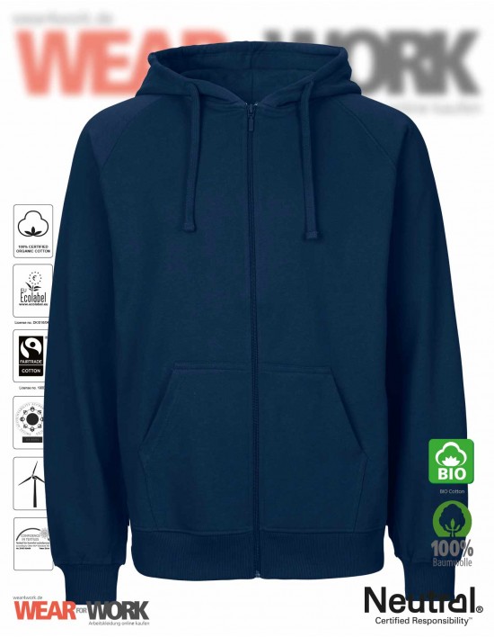 Organic Work Hoodie marine
