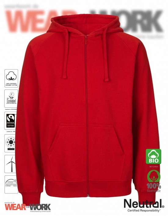 Organic Work Hoodie rot