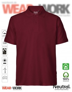 Organic Polo bordeaux Organic Polo bordeaux