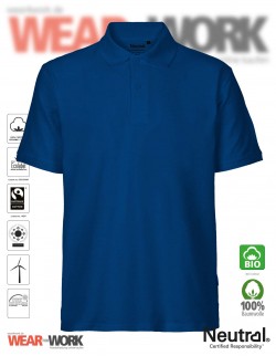 Organic Polo blau Organic Polo blau