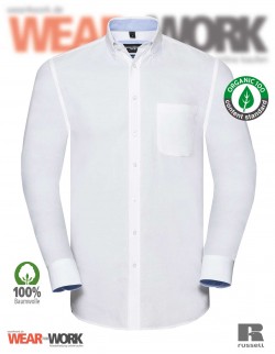 Russell Organic Oxford Hemd weiss Russell Organic Oxford Hemd weiss
