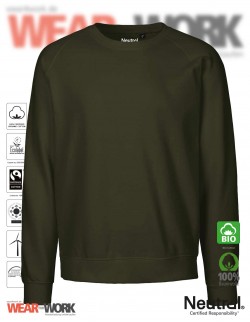 Organic Sweatshirt oliv Organic Sweatshirt oliv