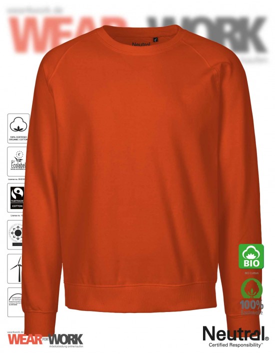 Organic Sweatshirt orange