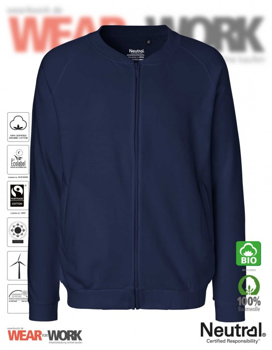 Sweatjacke Organic marine