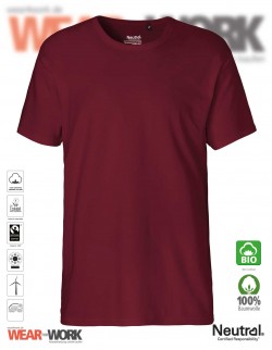 Organic Work T-Shirt bordeaux Organic Work T-Shirt bordeaux