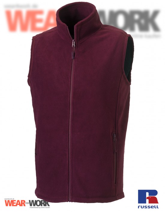 Fleece-Weste burgund R-872M Herren Fleece-Weste burgund R-872M Herren