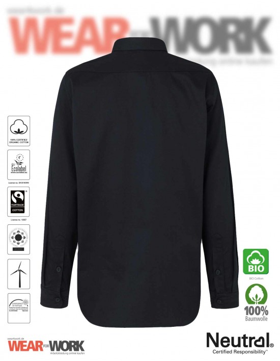 Neutral Bio Hemd schwarz