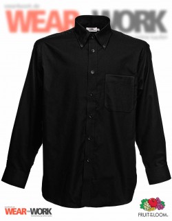 Hemd Oxford schwarz langarm OX-1 Hemd Oxford schwarz langarm OX-1