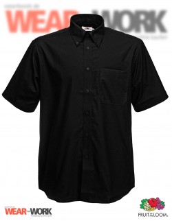 Hemd Oxford schwarz kurzarm OX-2 Hemd Oxford schwarz kurzarm OX-2