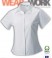Workwear Bluse R-917F weiss
