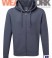 Sweatjacke grau mit Kapuze