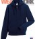 Sweat-Jacke marine mit Kapuze