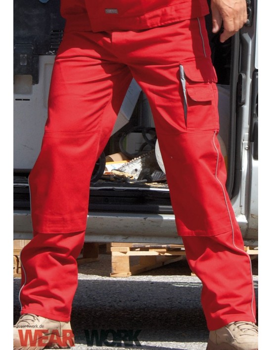 Arbeitshose rot/grau CC709H