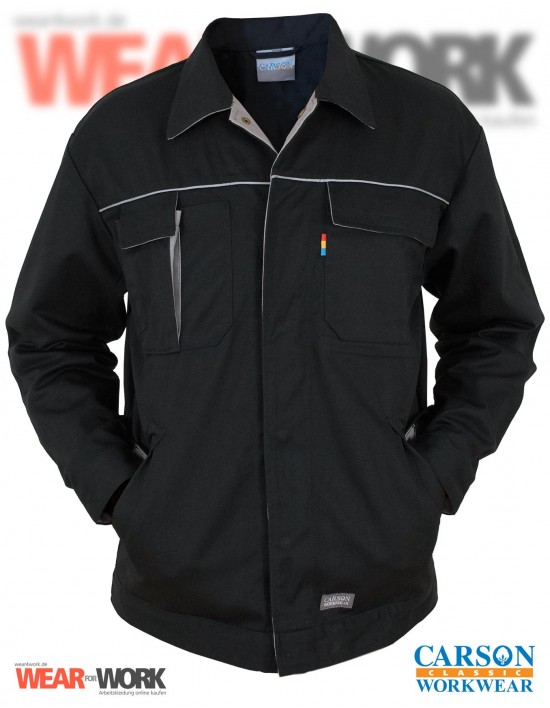 Carson Contrast Jacke schwarz