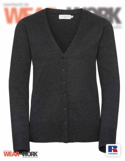 Cardigan V-Neck grau