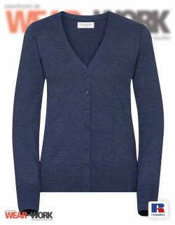 Cardigan V-Neck blau