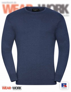 Strick Rundhals blau