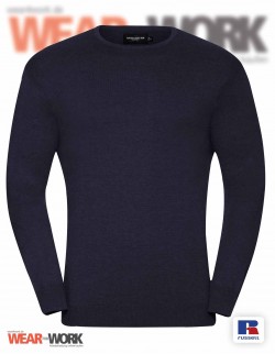 Strick Rundhals marine