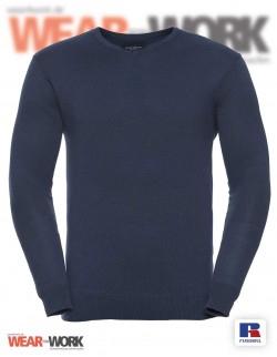Strickpullover V-Neck blau Strickpullover V-Neck blau