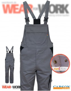 Latzhose grau/schwarz CC726