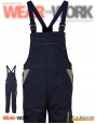 Latzhose deep navy/grau CC726 bei wear4work.de