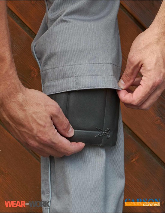 Latzhose grau/schwarz CC726 bei wear4work.de