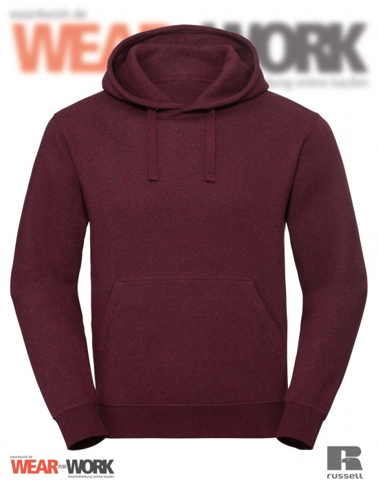 Melange Hoodie R-261M burgund