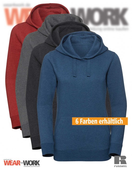 Melange Hoodie Damen R-261F