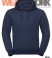 Melange Hoodie R-261M indigo