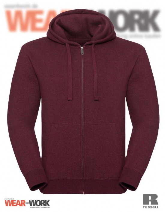 Melange Hoodie Jacket R-263M burgund
