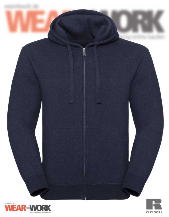Melange Hoodie Jacket R-263M indigo