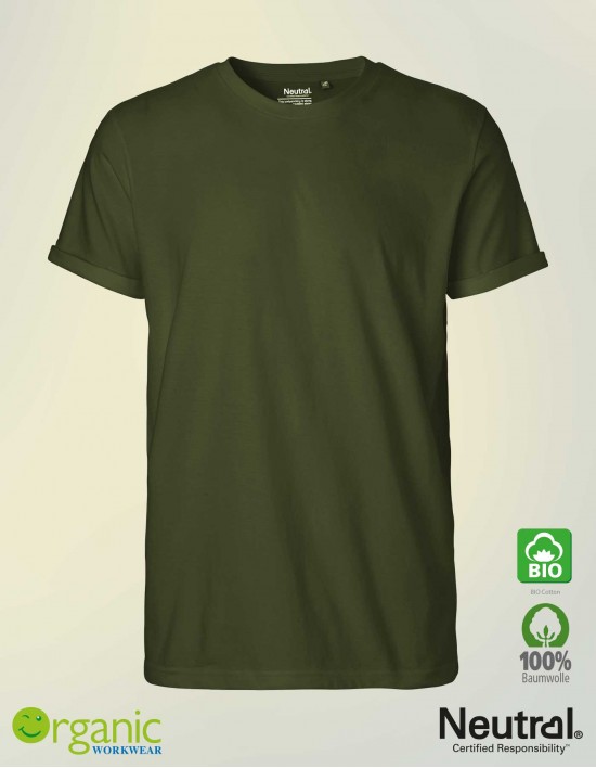Bio Roll-up T-Shirt für Herren