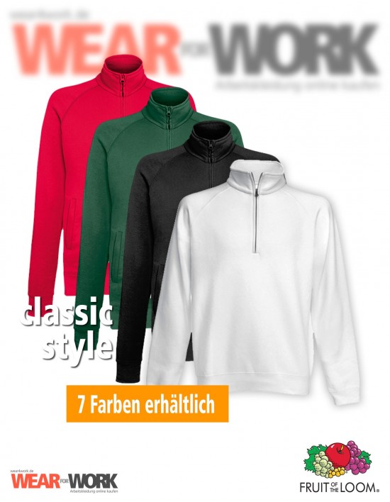 Classic Zip-Neck Sweatshirt Classic Zip-Neck Sweatshirt
