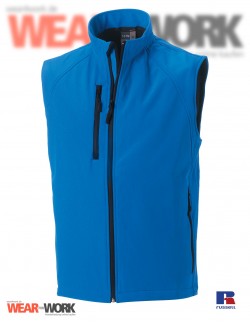 Softshell Weste blau R-141 | azure blue Softshell Weste blau R-141 | azure blue